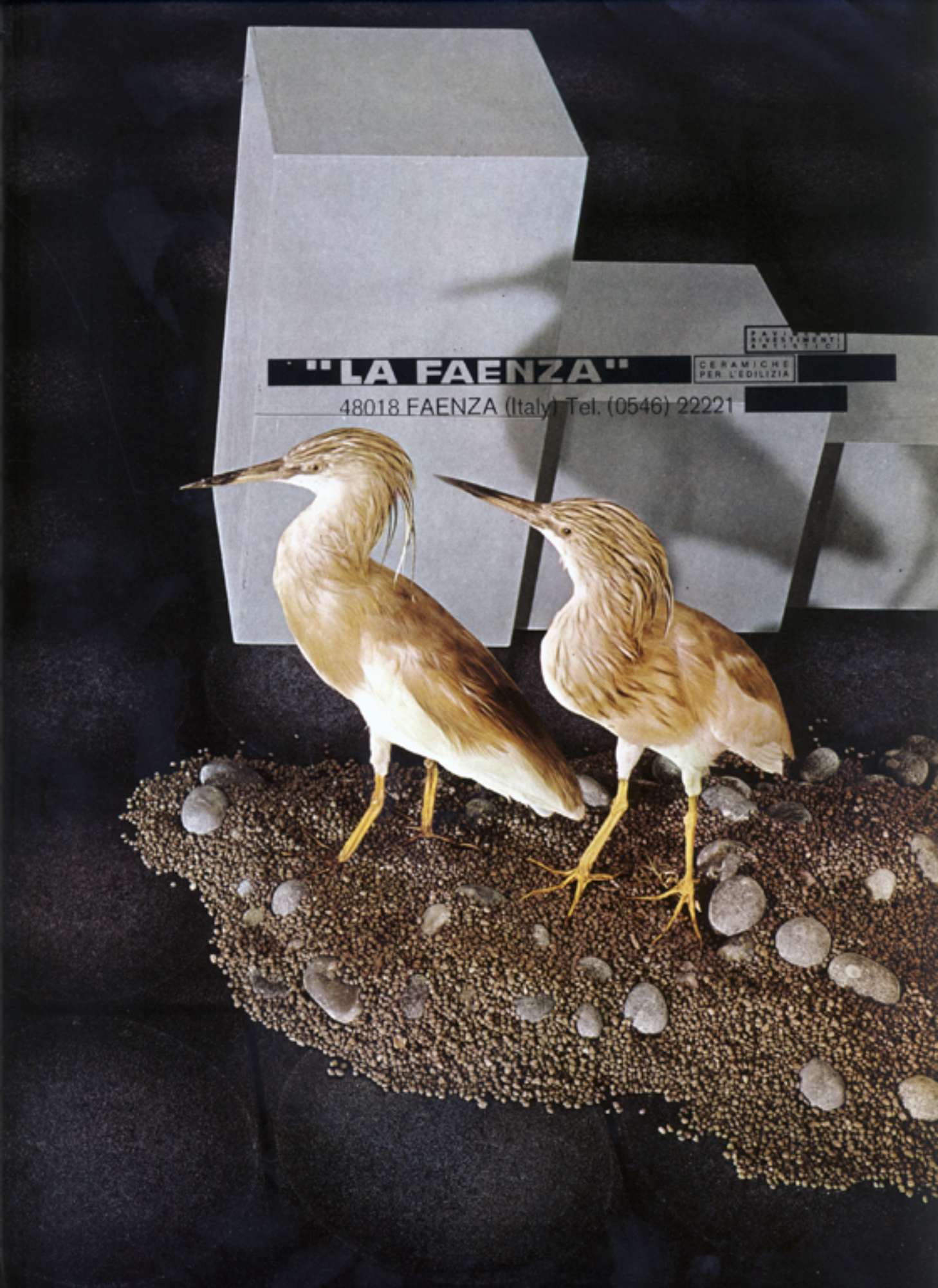 Immagine pubblicitaria tratta dal periodico: Ceramica italiana nell'edilizia, n. 27, 1974