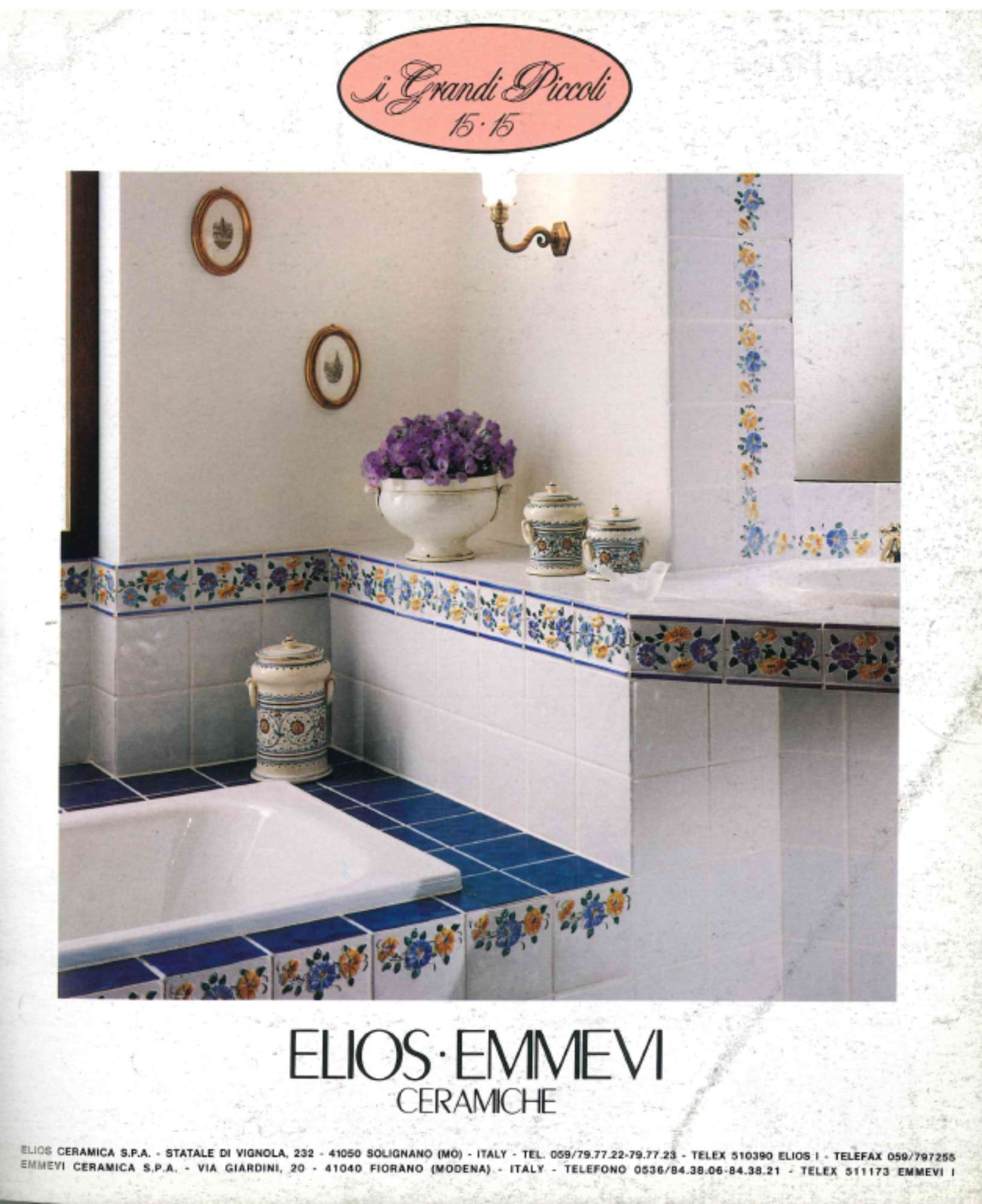 Immagine pubblicitaria tratta da: Ca ceramica per l'architettura, n. 3, dicembre 1988 [p. 127]