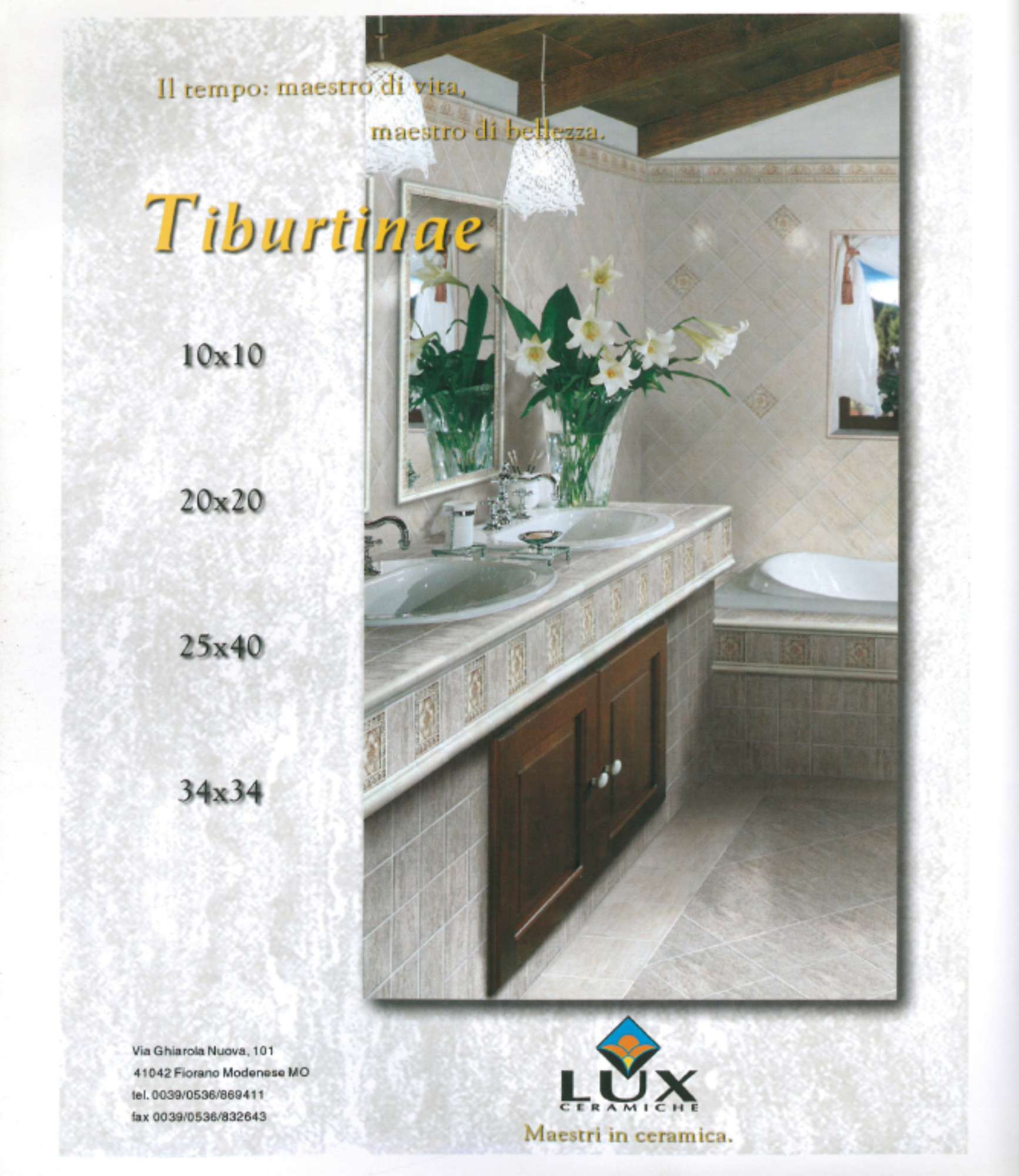 Immagine pubblicitaria tratta da: CA Ceramica per l'Architettura n. 35,luglio 1999, p. 98