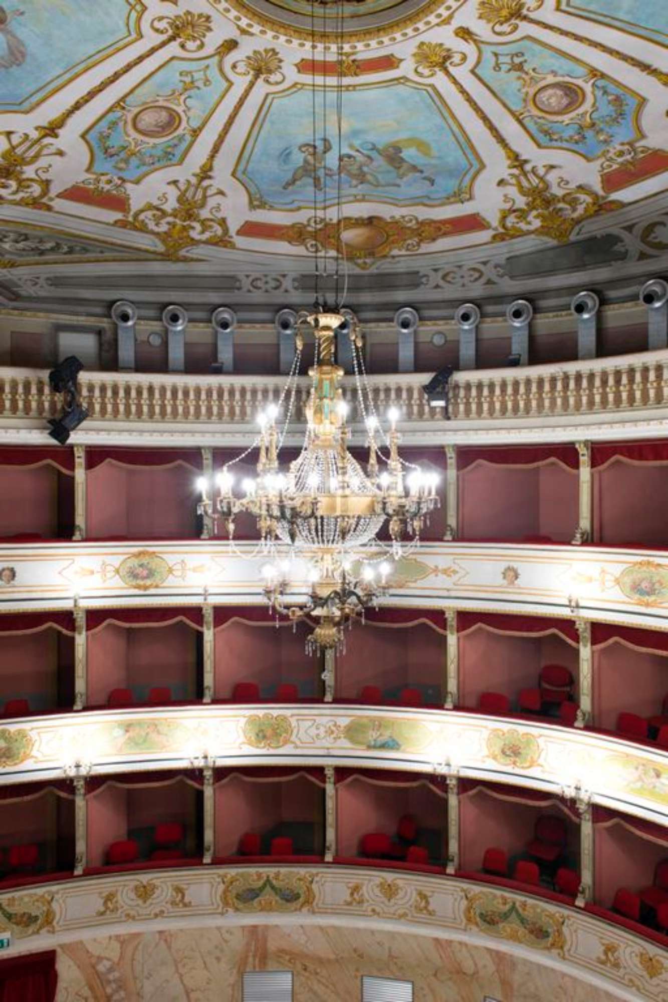 Novellara,Teatro della Rocca "Franco Tagliavini", i palchi (foto Andrea Scardova, IBC) 2017