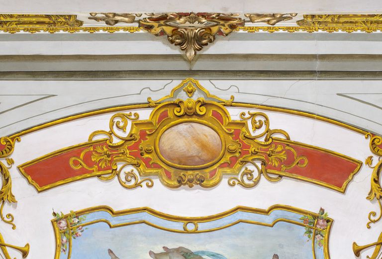 Novellara,Teatro della Rocca "Franco Tagliavini", particolare del velario (foto Andrea Scardova, IBC) 2017