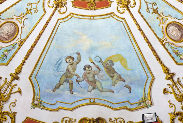 Novellara,Teatro della Rocca "Franco Tagliavini", particolare del velario (foto Andrea Scardova, IBC) 2017