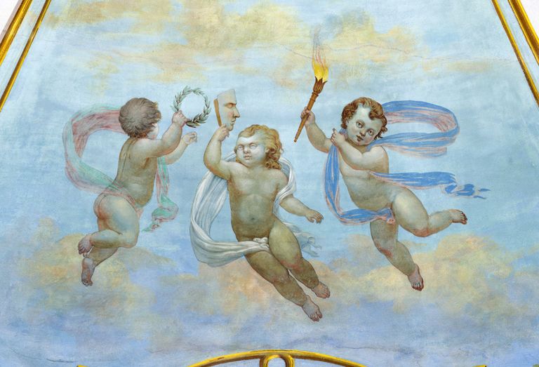 Novellara,Teatro della Rocca "Franco Tagliavini", particolare del velario (foto Andrea Scardova, IBC) 2017