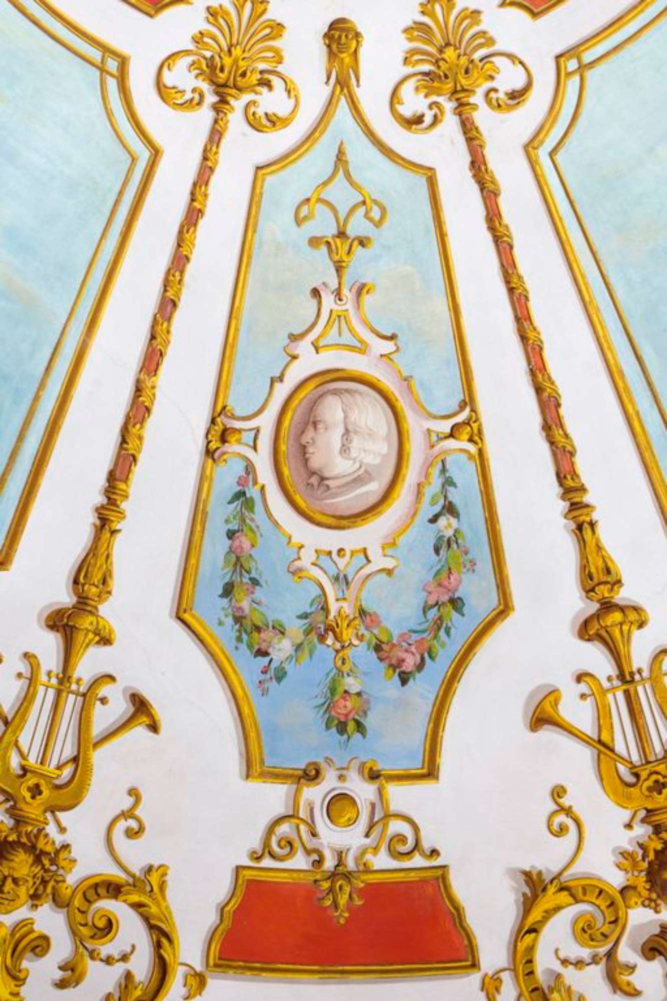 Novellara,Teatro della Rocca "Franco Tagliavini", particolare del velario (foto Andrea Scardova, IBC) 2017