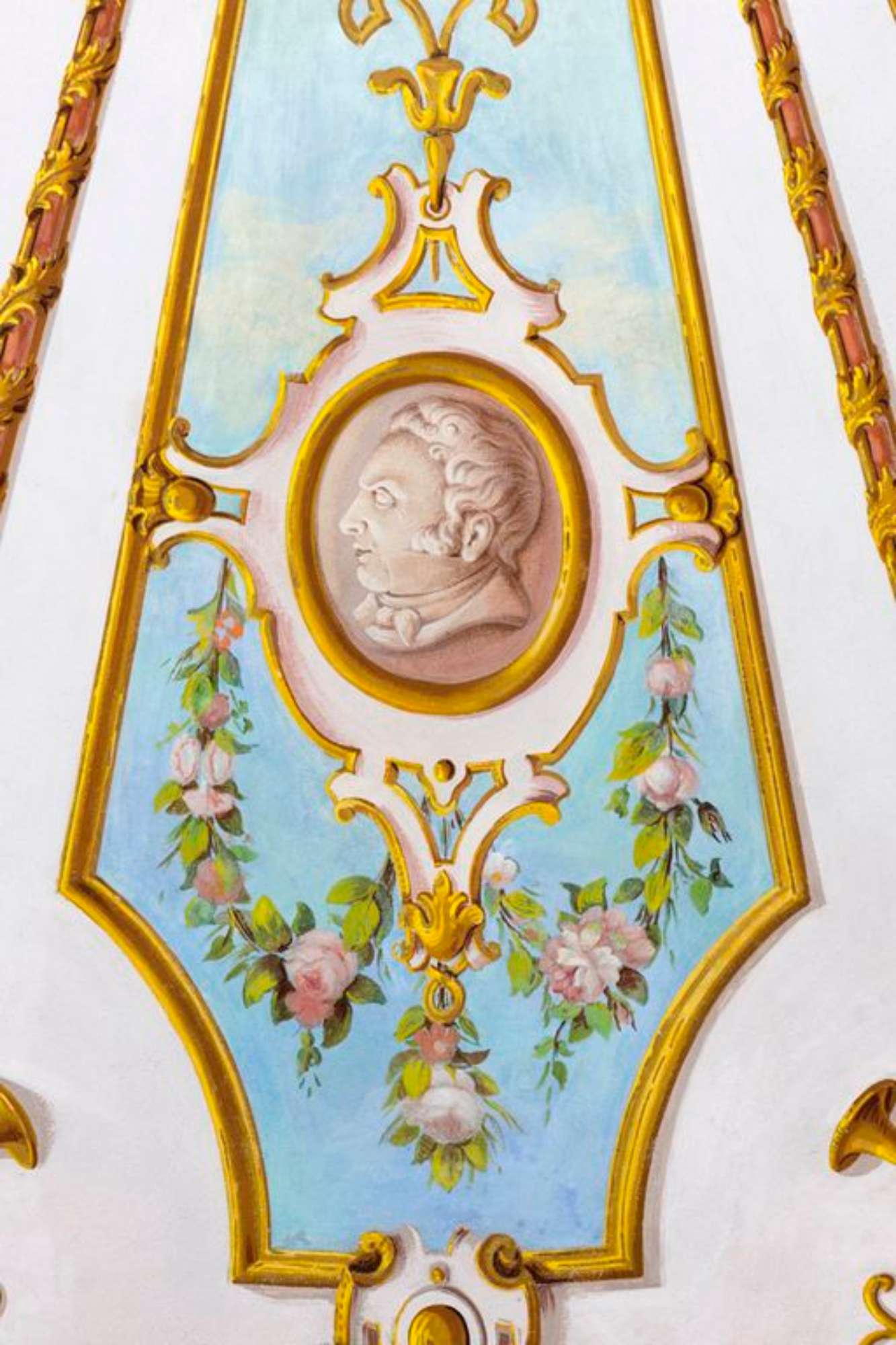 Novellara,Teatro della Rocca "Franco Tagliavini", particolare del velario (foto Andrea Scardova, IBC) 2017