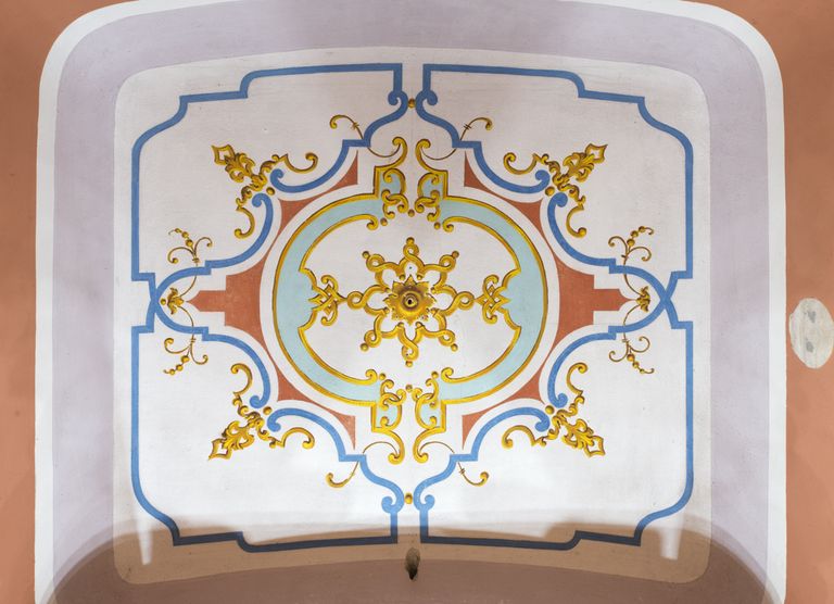 Novellara,Teatro della Rocca "Franco Tagliavini", la decorazione del palco (foto Andrea Scardova, IBC) 2017