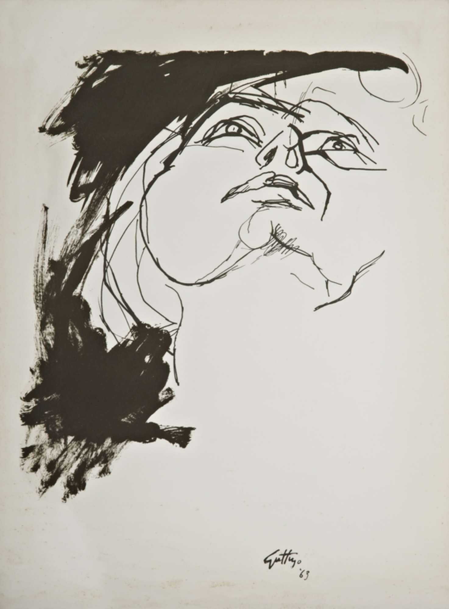 volto di donna, Guttuso Renato, 1963